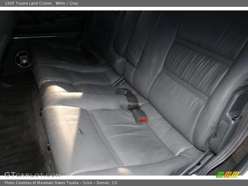White / Gray 1995 Toyota Land Cruiser