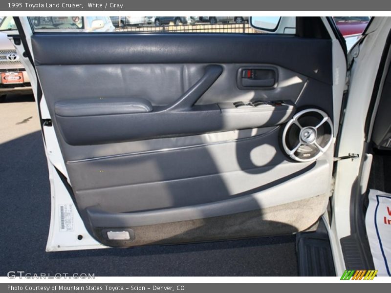 White / Gray 1995 Toyota Land Cruiser