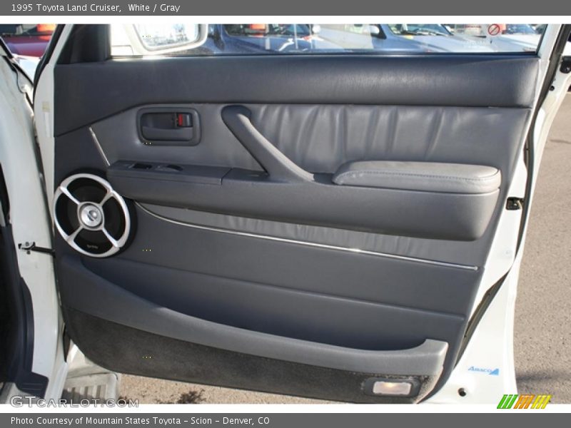 White / Gray 1995 Toyota Land Cruiser
