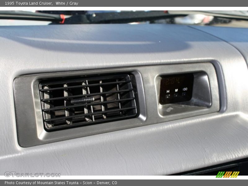 White / Gray 1995 Toyota Land Cruiser