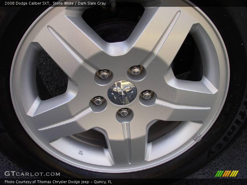 Stone White / Dark Slate Gray 2008 Dodge Caliber SXT