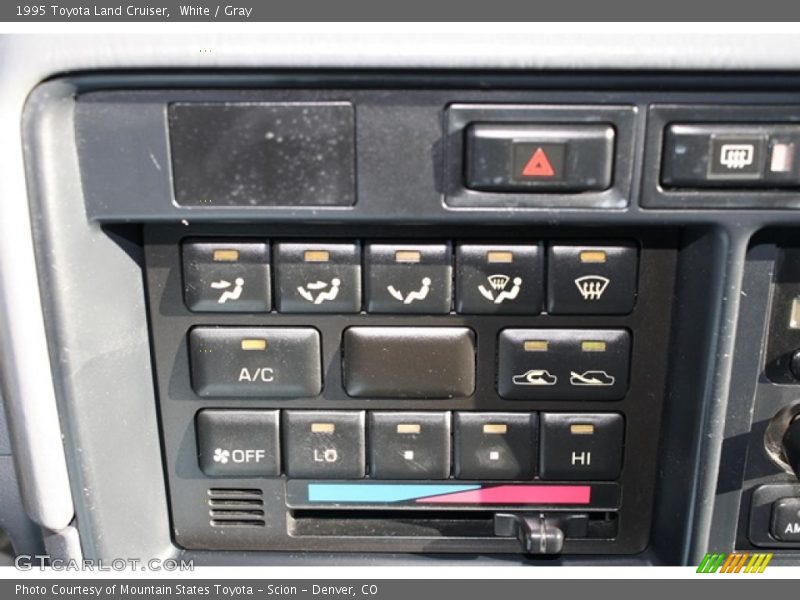White / Gray 1995 Toyota Land Cruiser