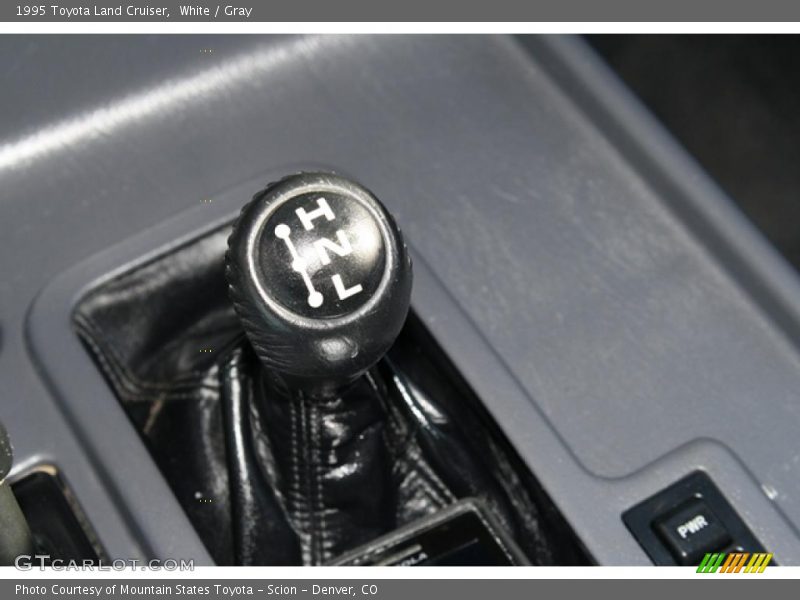 White / Gray 1995 Toyota Land Cruiser