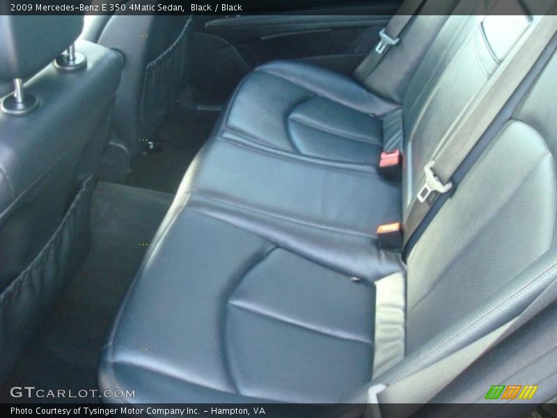 Black / Black 2009 Mercedes-Benz E 350 4Matic Sedan