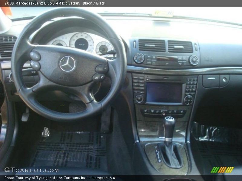 Black / Black 2009 Mercedes-Benz E 350 4Matic Sedan