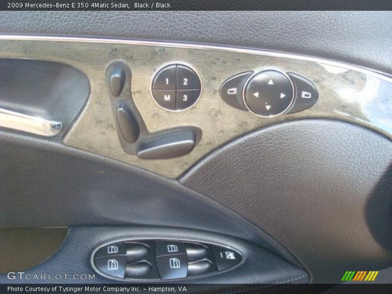 Black / Black 2009 Mercedes-Benz E 350 4Matic Sedan