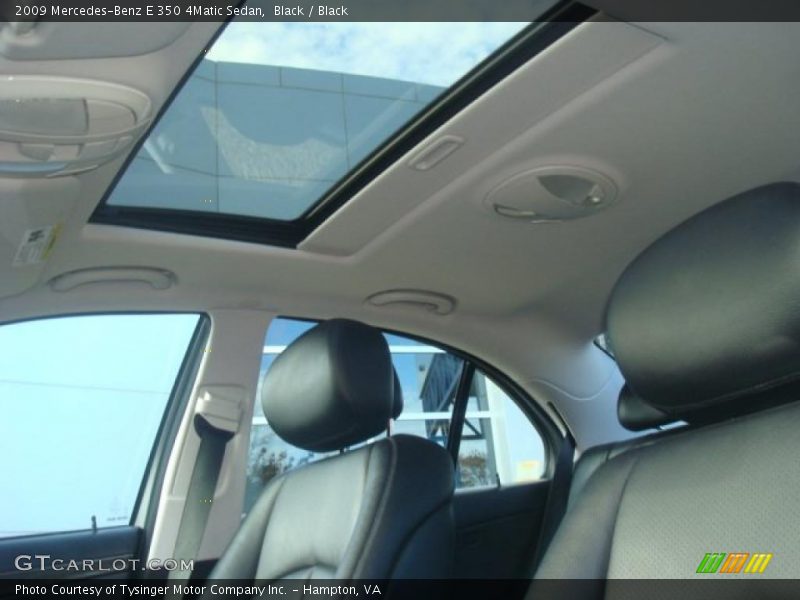 Black / Black 2009 Mercedes-Benz E 350 4Matic Sedan