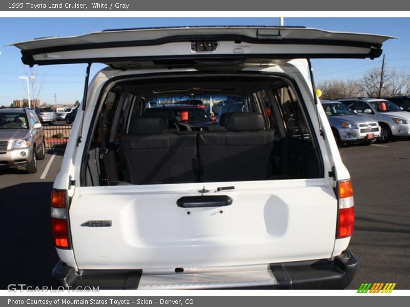 White / Gray 1995 Toyota Land Cruiser