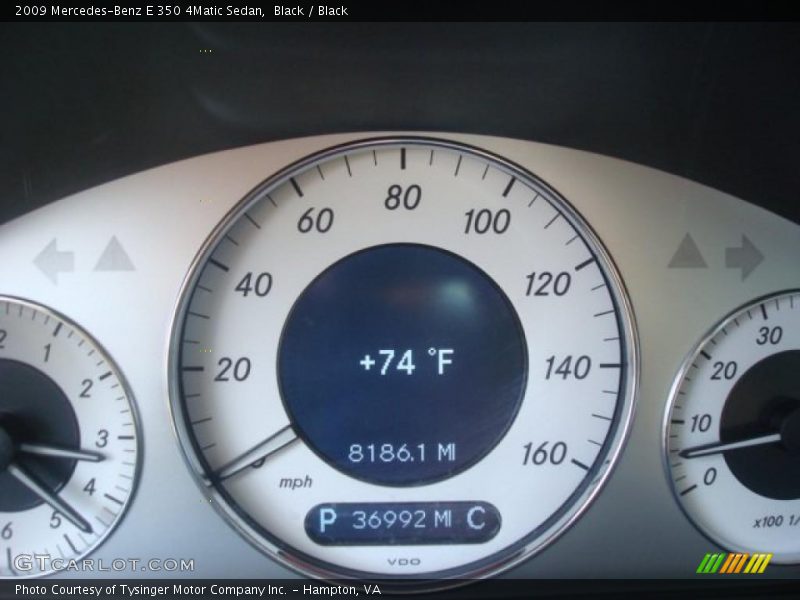 Black / Black 2009 Mercedes-Benz E 350 4Matic Sedan