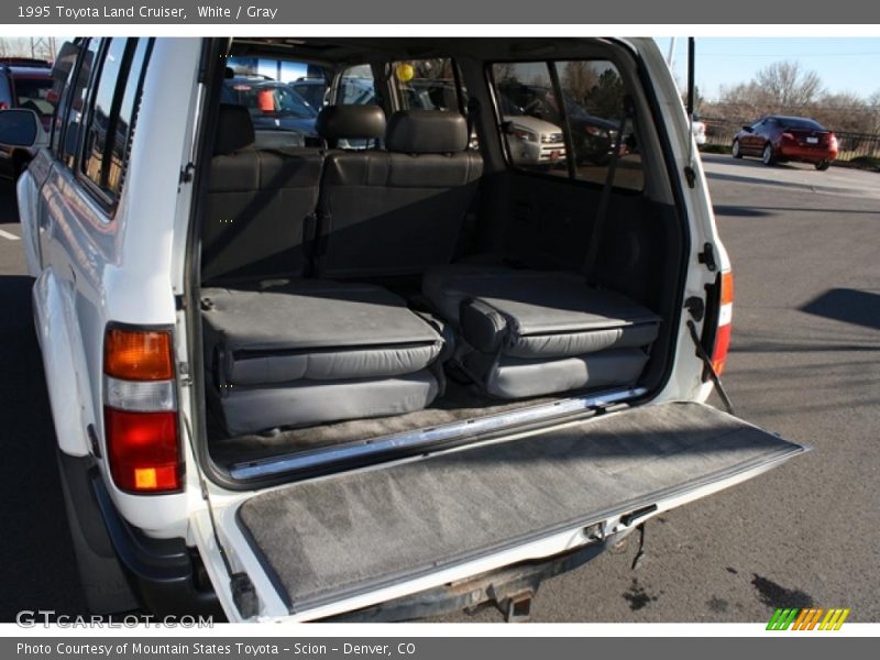 White / Gray 1995 Toyota Land Cruiser