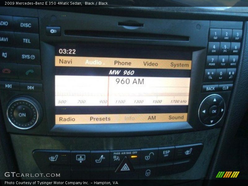 Black / Black 2009 Mercedes-Benz E 350 4Matic Sedan