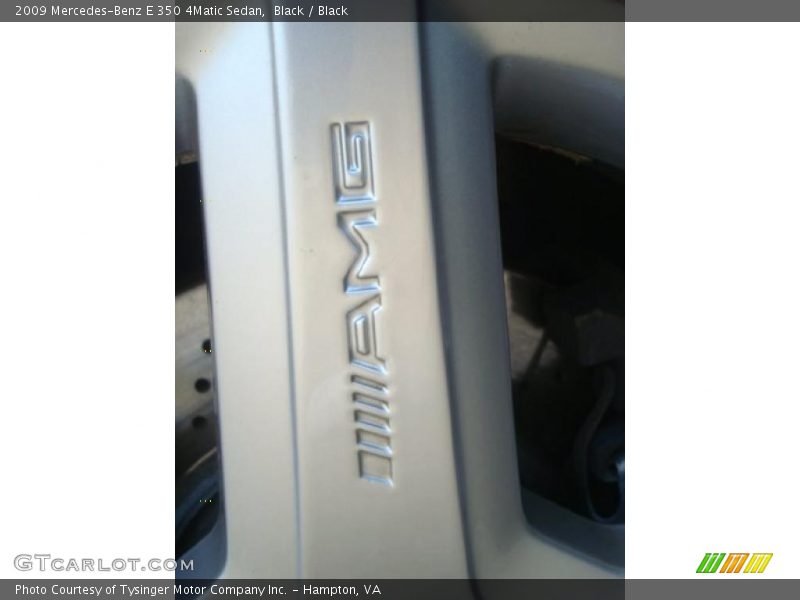 Black / Black 2009 Mercedes-Benz E 350 4Matic Sedan