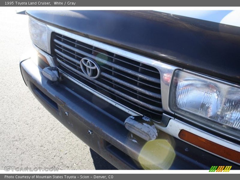 White / Gray 1995 Toyota Land Cruiser