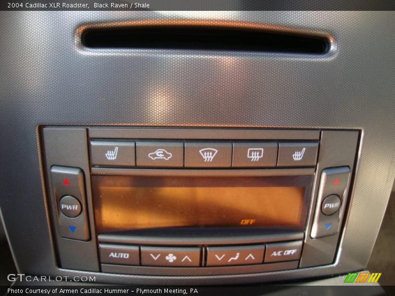Controls of 2004 XLR Roadster
