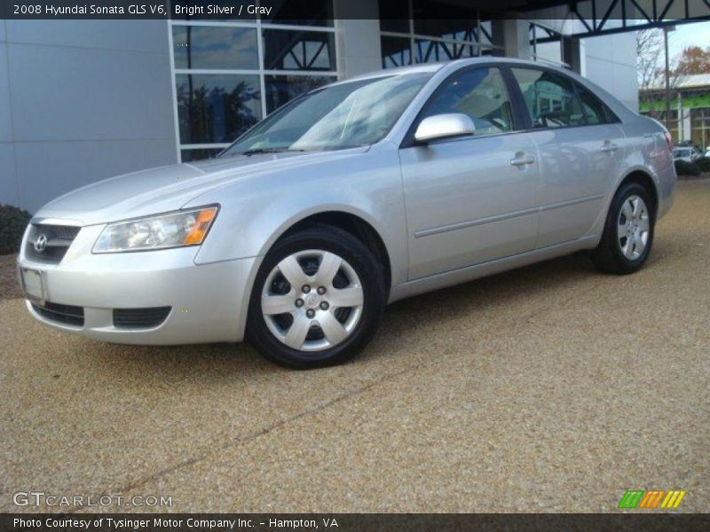 Bright Silver / Gray 2008 Hyundai Sonata GLS V6