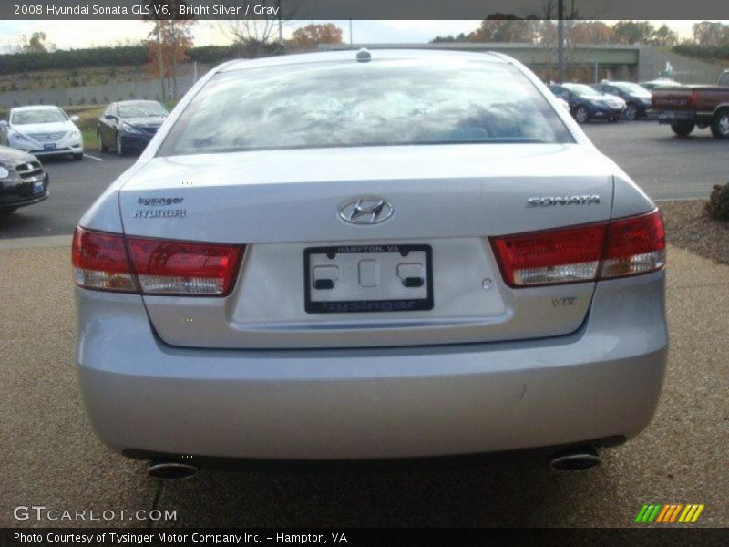 Bright Silver / Gray 2008 Hyundai Sonata GLS V6