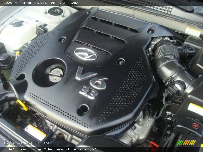 Bright Silver / Gray 2008 Hyundai Sonata GLS V6