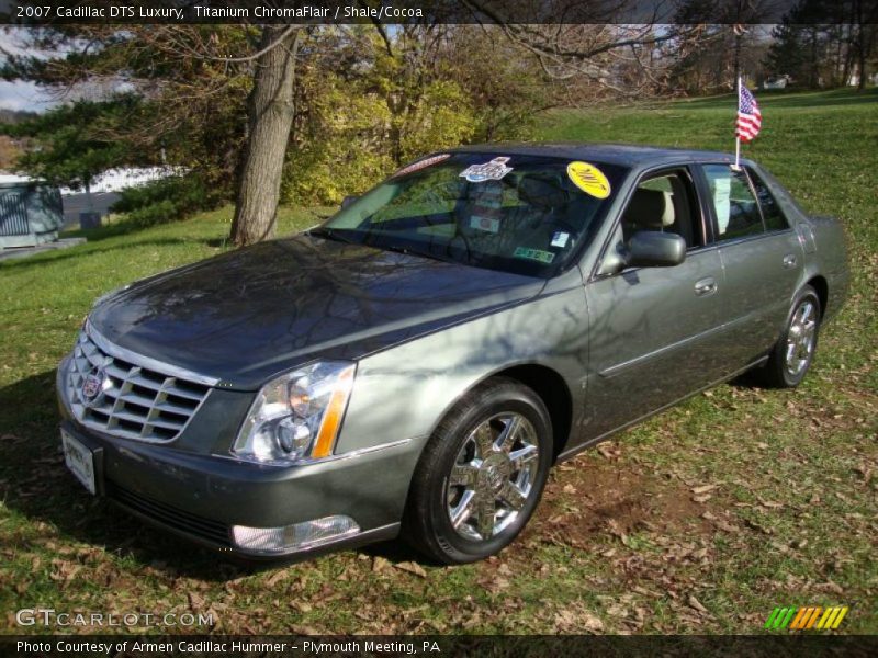 Titanium ChromaFlair / Shale/Cocoa 2007 Cadillac DTS Luxury