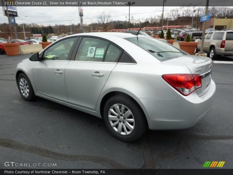 Silver Ice Metallic / Jet Black/Medium Titanium 2011 Chevrolet Cruze LS
