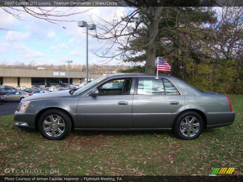 Titanium ChromaFlair / Shale/Cocoa 2007 Cadillac DTS Luxury
