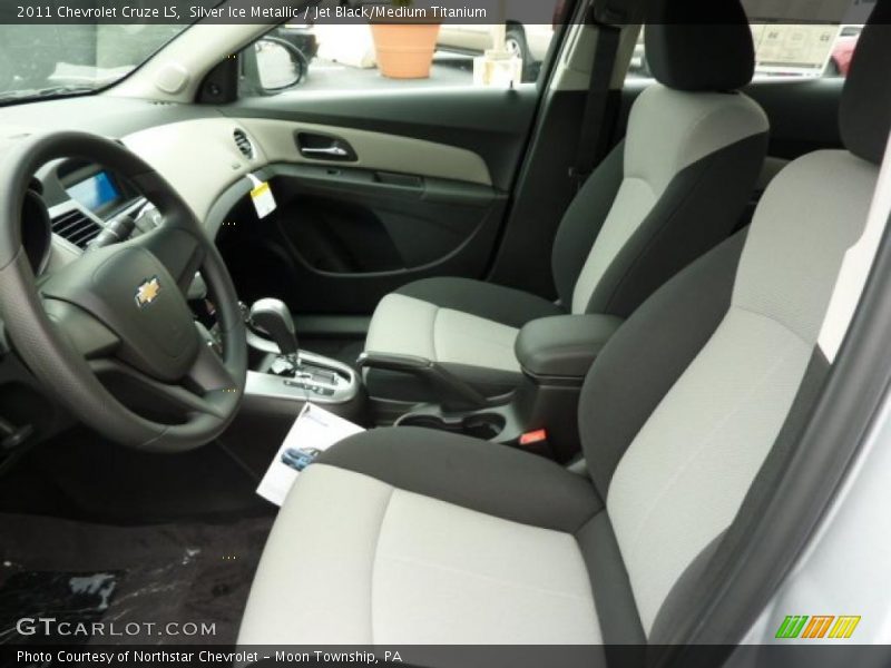 Silver Ice Metallic / Jet Black/Medium Titanium 2011 Chevrolet Cruze LS