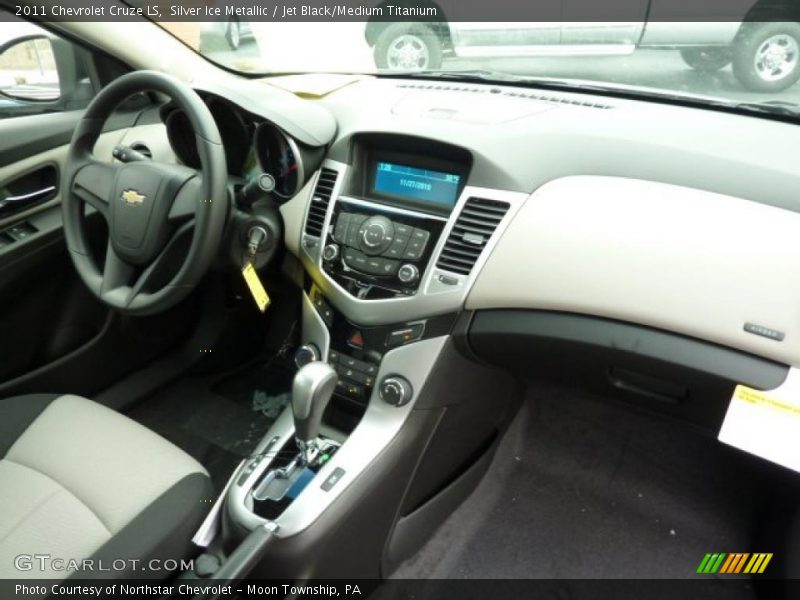 Silver Ice Metallic / Jet Black/Medium Titanium 2011 Chevrolet Cruze LS