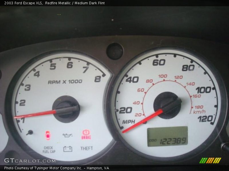 Redfire Metallic / Medium Dark Flint 2003 Ford Escape XLS