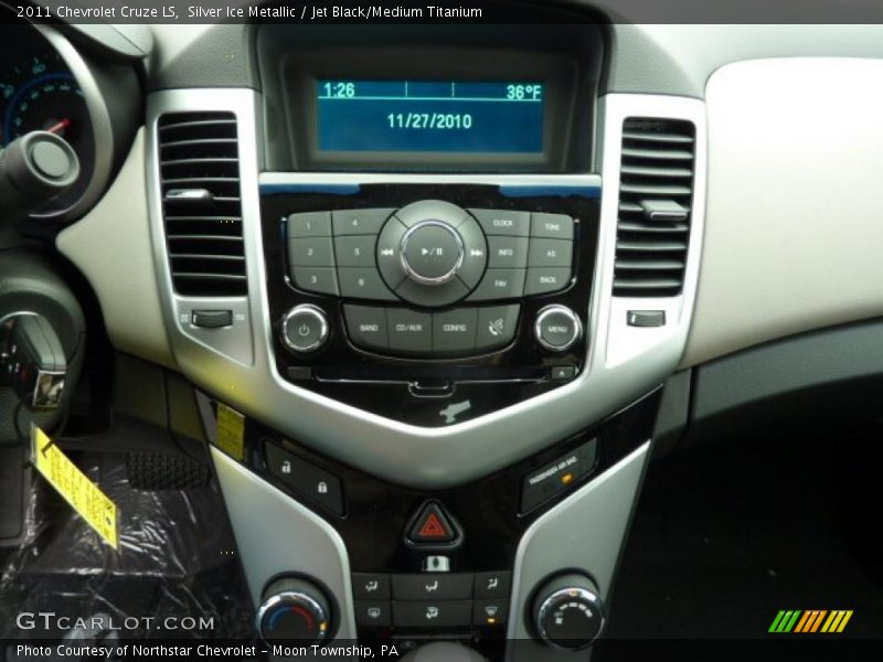 Silver Ice Metallic / Jet Black/Medium Titanium 2011 Chevrolet Cruze LS