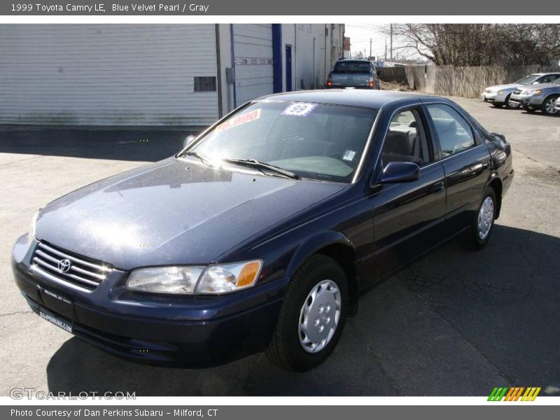 Blue Velvet Pearl / Gray 1999 Toyota Camry LE