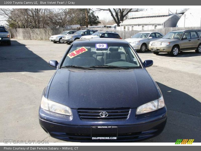 Blue Velvet Pearl / Gray 1999 Toyota Camry LE
