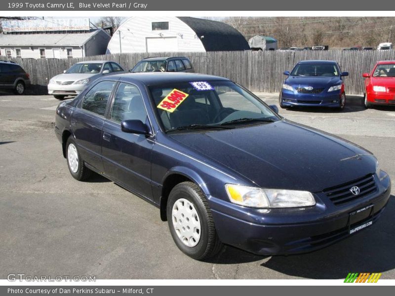 Blue Velvet Pearl / Gray 1999 Toyota Camry LE