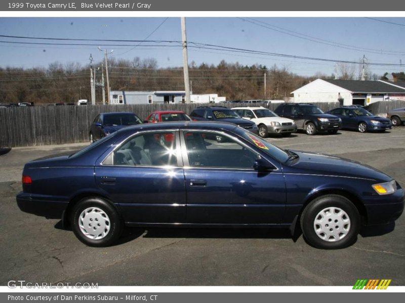 Blue Velvet Pearl / Gray 1999 Toyota Camry LE