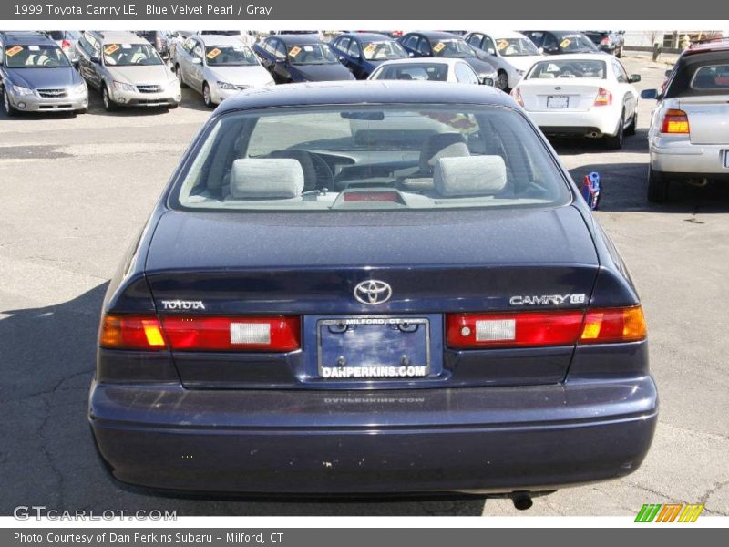 Blue Velvet Pearl / Gray 1999 Toyota Camry LE