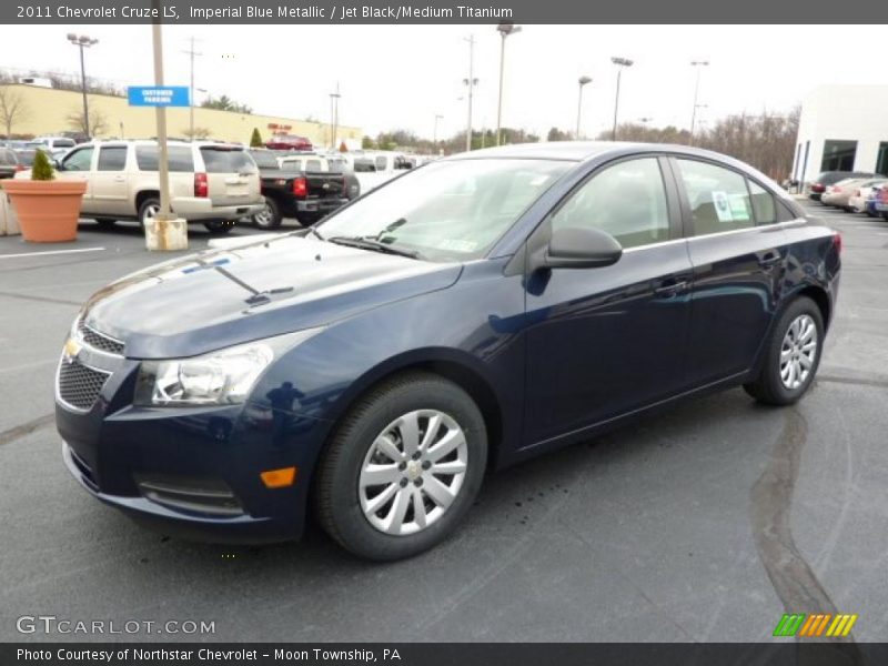 Imperial Blue Metallic / Jet Black/Medium Titanium 2011 Chevrolet Cruze LS