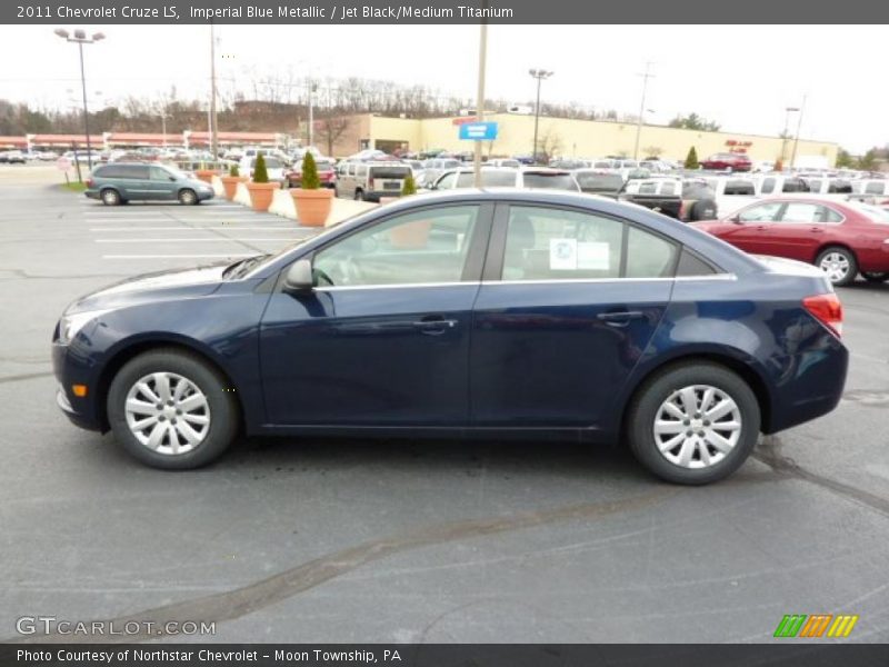 Imperial Blue Metallic / Jet Black/Medium Titanium 2011 Chevrolet Cruze LS
