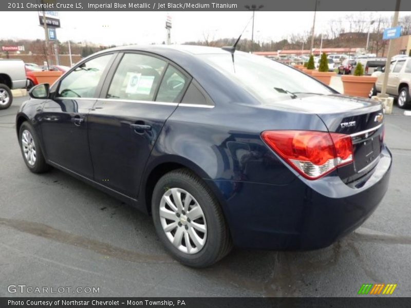 Imperial Blue Metallic / Jet Black/Medium Titanium 2011 Chevrolet Cruze LS
