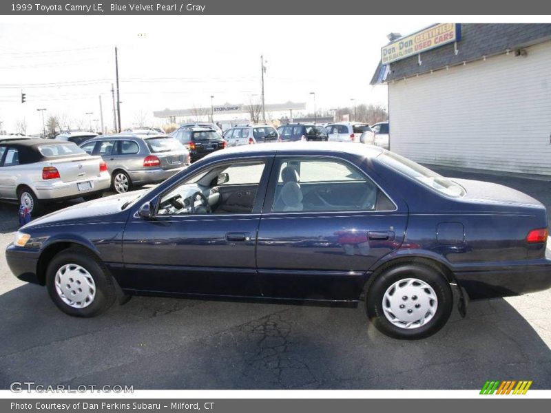 Blue Velvet Pearl / Gray 1999 Toyota Camry LE