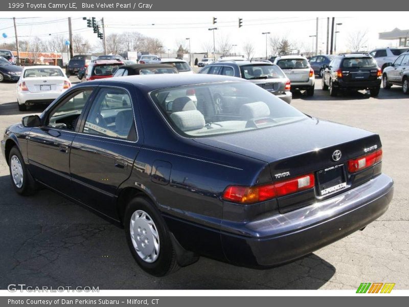 Blue Velvet Pearl / Gray 1999 Toyota Camry LE