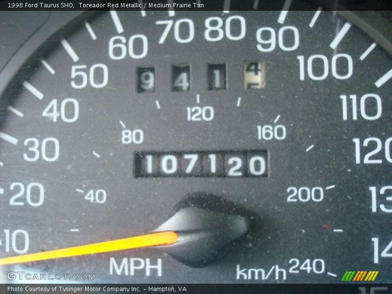 Toreador Red Metallic / Medium Prairie Tan 1998 Ford Taurus SHO