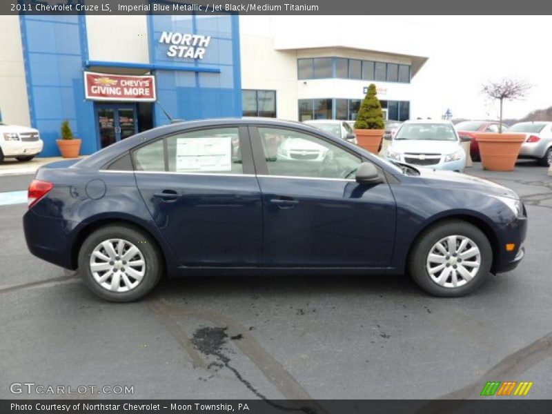 Imperial Blue Metallic / Jet Black/Medium Titanium 2011 Chevrolet Cruze LS