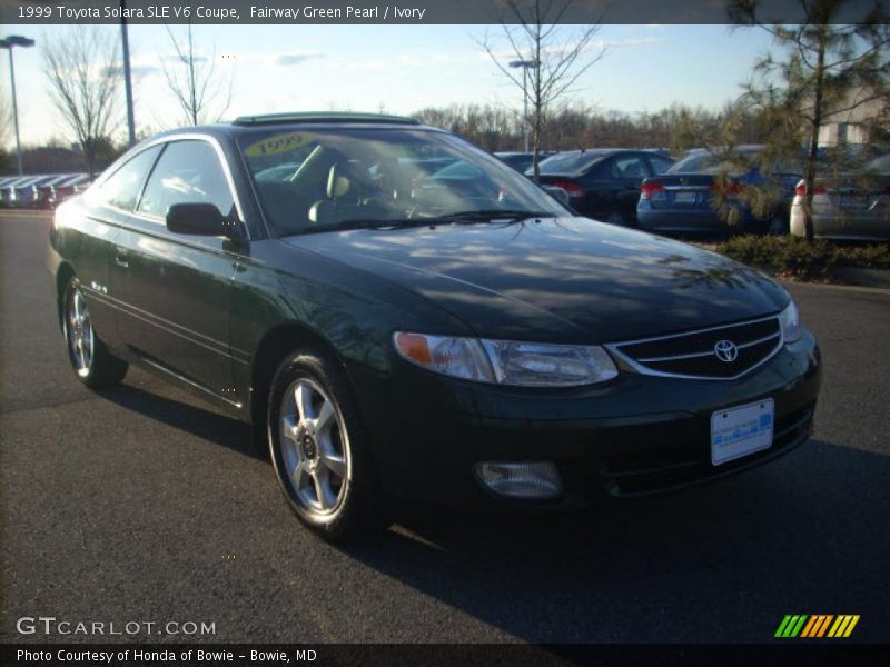 Fairway Green Pearl / Ivory 1999 Toyota Solara SLE V6 Coupe