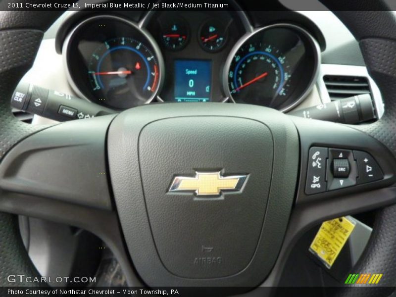 Imperial Blue Metallic / Jet Black/Medium Titanium 2011 Chevrolet Cruze LS