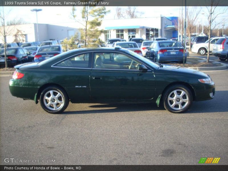 Fairway Green Pearl / Ivory 1999 Toyota Solara SLE V6 Coupe