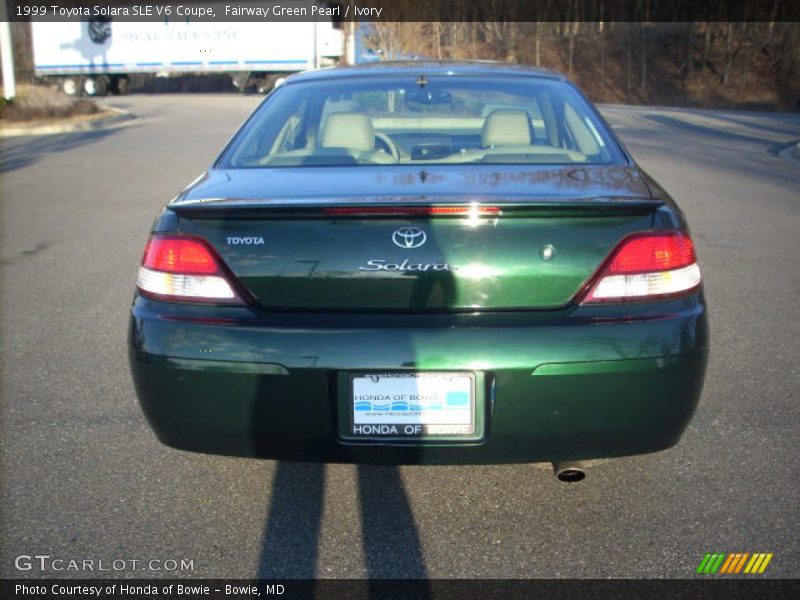 Fairway Green Pearl / Ivory 1999 Toyota Solara SLE V6 Coupe