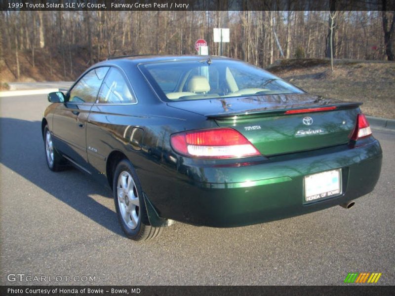 Fairway Green Pearl / Ivory 1999 Toyota Solara SLE V6 Coupe