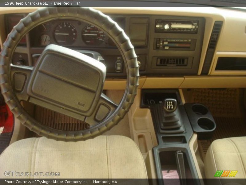 Flame Red / Tan 1996 Jeep Cherokee SE