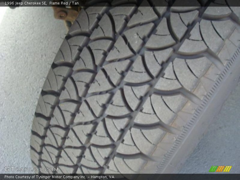 Flame Red / Tan 1996 Jeep Cherokee SE