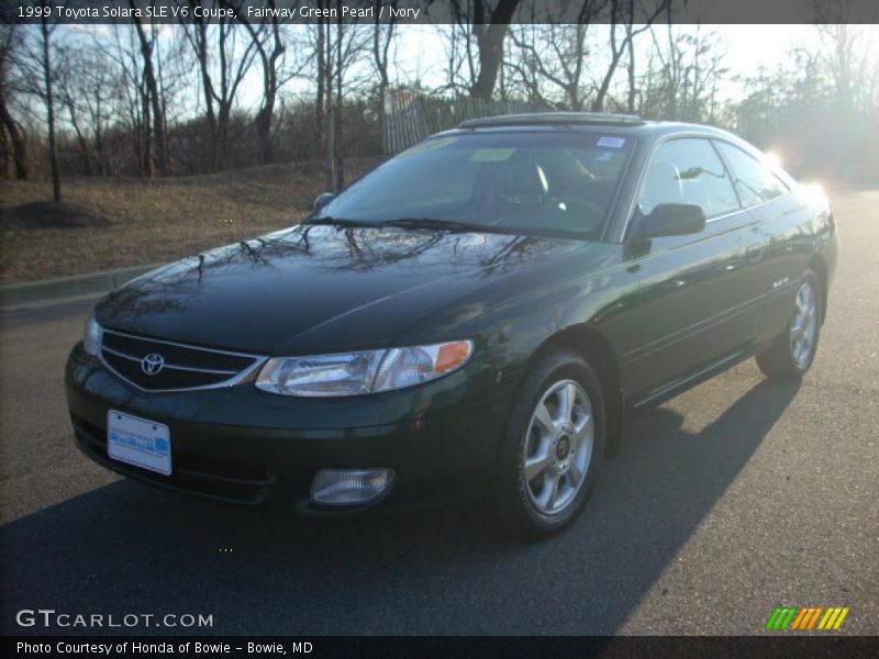 Fairway Green Pearl / Ivory 1999 Toyota Solara SLE V6 Coupe