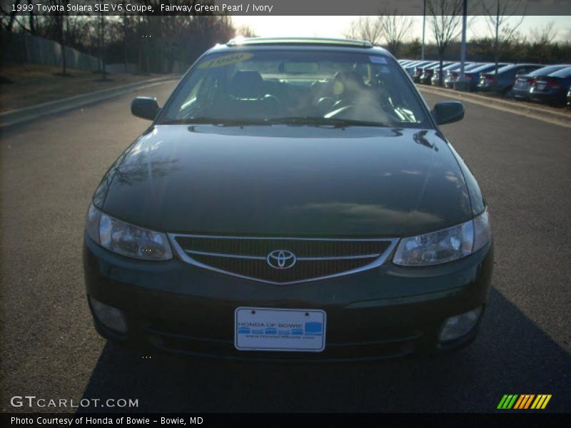 Fairway Green Pearl / Ivory 1999 Toyota Solara SLE V6 Coupe