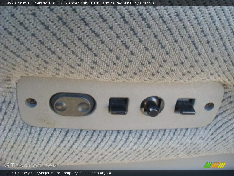 Dark Carmine Red Metallic / Graphite 1999 Chevrolet Silverado 1500 LS Extended Cab